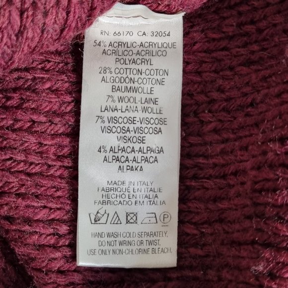 Anthropologie Moth Cowl Neck Cable Knit Sweater Size S - Picture 6 of 7